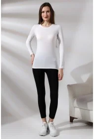 19646 KADIN UZUN KOL BİSİKLET YAKA BADY 