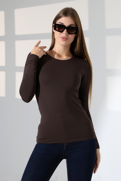 19646 KADIN UZUN KOL BİSİKLET YAKA BADY 