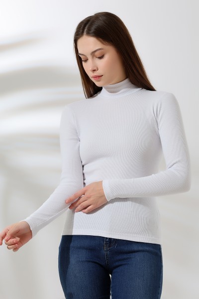 21728 KADIN MİKROPOLY UZUN KOL YARIM BALIKCI YAKA BADY 21728 KADIN MİKROPOLY UZUN KOL YARIM BALIKCI YAKA BADY