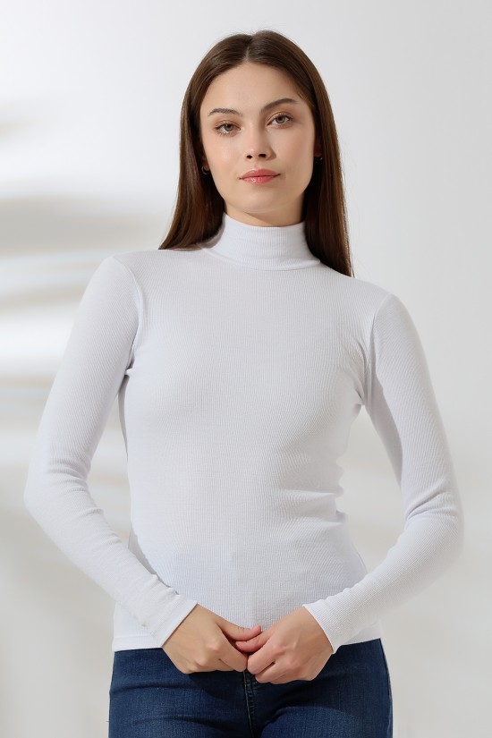 21728 KADIN MİKROPOLY UZUN KOL YARIM BALIKCI YAKA BADY 21728 KADIN MİKROPOLY UZUN KOL YARIM BALIKCI YAKA BADY