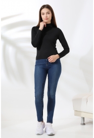 21728 KADIN MİKROPOLY UZUN KOL YARIM BALIKCI YAKA BADY 21728 KADIN MİKROPOLY UZUN KOL YARIM BALIKCI YAKA BADY