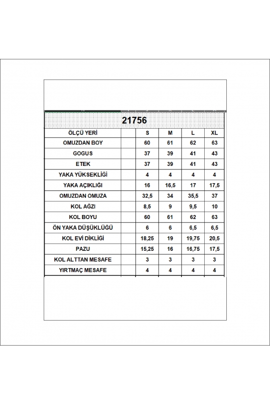 21756 KADIN YARIM BALIKÇI UZUN KOLU PARMAK GEÇMELİ  BLUZ 