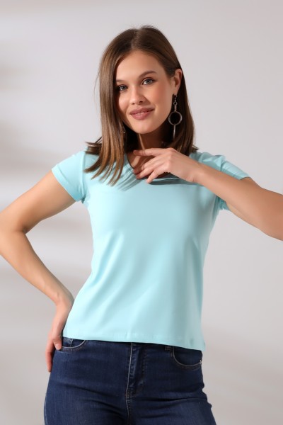 21043 KADIN KISA KOL V YAKA BADY 