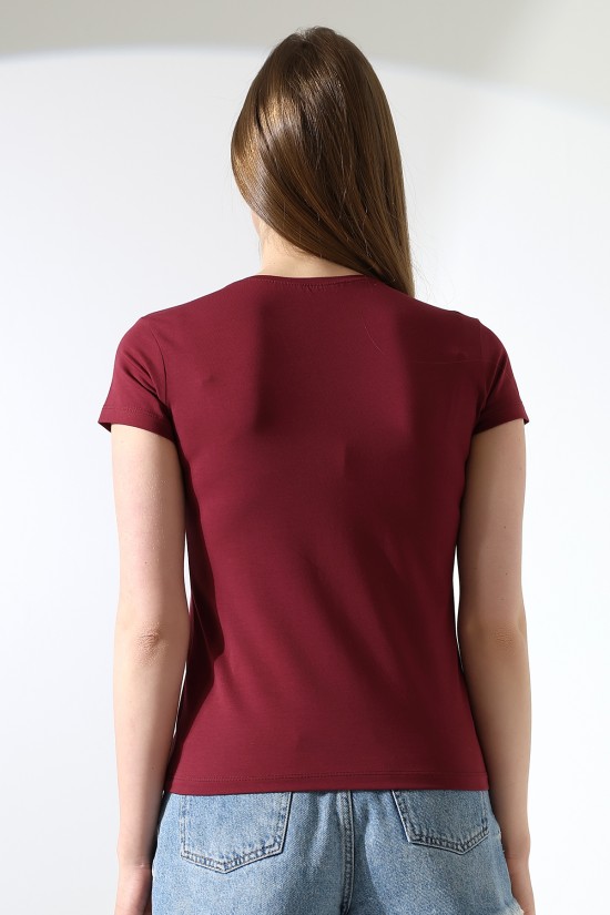 21043 KADIN KISA KOL V YAKA BADY 