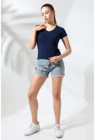 21043 KADIN KISA KOL V YAKA BADY 