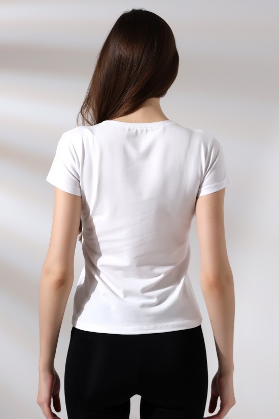 21060  BAYAN KISA KOL BİSİKLET YAKA BADY 