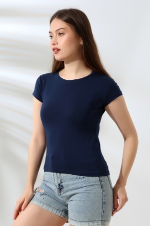 21060  KADIN KISA KOL BİSİKLET YAKA BADY 