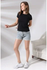 21066 KADIN KISA KOL CEPLİ LYC PİS BİSİKLET YAKA BADY 21066 KADIN KISA KOL CEPLİ LYC PİS BİSİKLET YAKA BADY