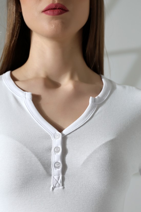 21926 KADIN FULL LYC KOMPAKT PENYE RİB UZUN KOL AÇIK PATLI DÜĞMELİ TSHIRT 21926 KADIN FULL LYC KOMPAKT PENYE RİB UZUN KOL AÇIK PATLI DÜĞMELİ TSHIRT