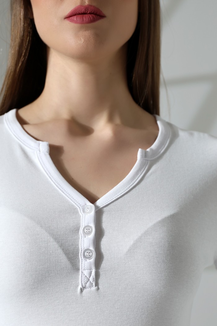 21926 KADIN FULL LYC KOMPAKT PENYE RİB UZUN KOL AÇIK PATLI DÜĞMELİ TSHIRT 21926 KADIN FULL LYC KOMPAKT PENYE RİB UZUN KOL AÇIK PATLI DÜĞMELİ TSHIRT