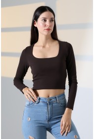 21650 KADIN FULL LYC COMP PENYE RİB UZUN KOL TULUM KARE YAKA KISA TSHIRT 21650 KADIN FULL LYC COMP PENYE RİB UZUN KOL TULUM KARE YAKA KISA TSHIRT
