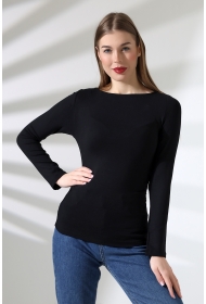 21951 KADIN KAYIK YAKA YANLARI LAST BÜZGÜLÜ FULL LYC VORTVİSK RİBANA UZUN KOL TSHIRT 21951 KADIN KAYIK YAKA YANLARI LAST BÜZGÜLÜ FULL LYC VORTVİSK RİBANA UZUN KOL TSHIRT