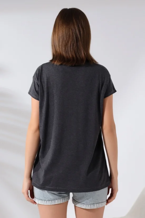 19410 BAYAN KISA KOL SALAŞ V YAKA VSK TSHIRT 19410 BAYAN KISA KOL SALAŞ V YAKA VSK TSHIRT