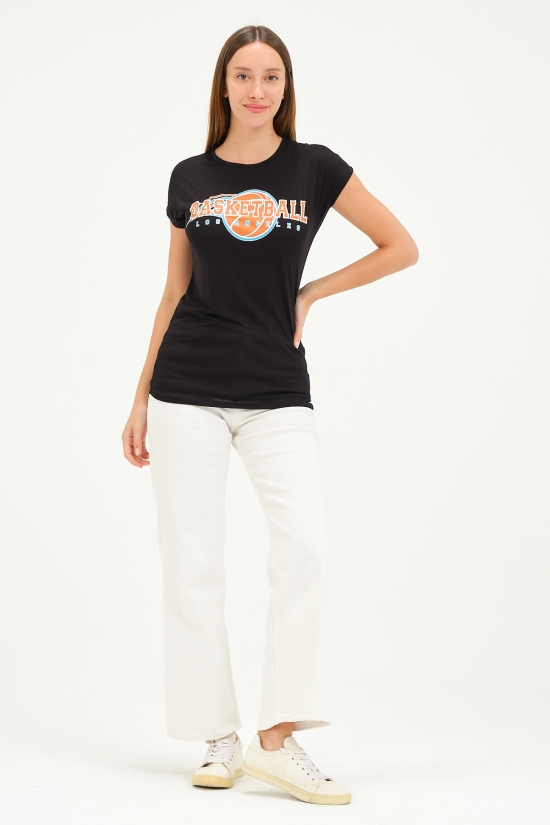 20226 BASKETBALL BASK. BAYAN KISA KOLU BEDENDE VSK TSHIRT