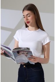 21974 KADIN FULL LYC MİKRO BİSİKLET YAKA TSHIRT 21974 KADIN FULL LYC MİKRO BİSİKLET YAKA TSHIRT