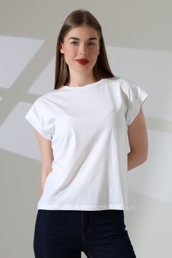 21979 KADIN BİSİKLET YAKA KOL EVİ PARÇALI TSHIRT 21979 KADIN BİSİKLET YAKA KOL EVİ PARÇALI TSHIRT