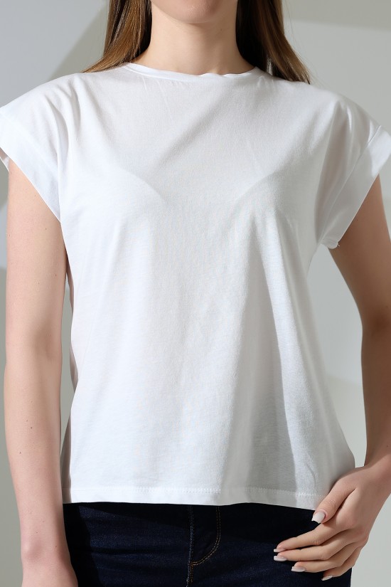 21979 KADIN BİSİKLET YAKA KOL EVİ PARÇALI TSHIRT 21979 KADIN BİSİKLET YAKA KOL EVİ PARÇALI TSHIRT