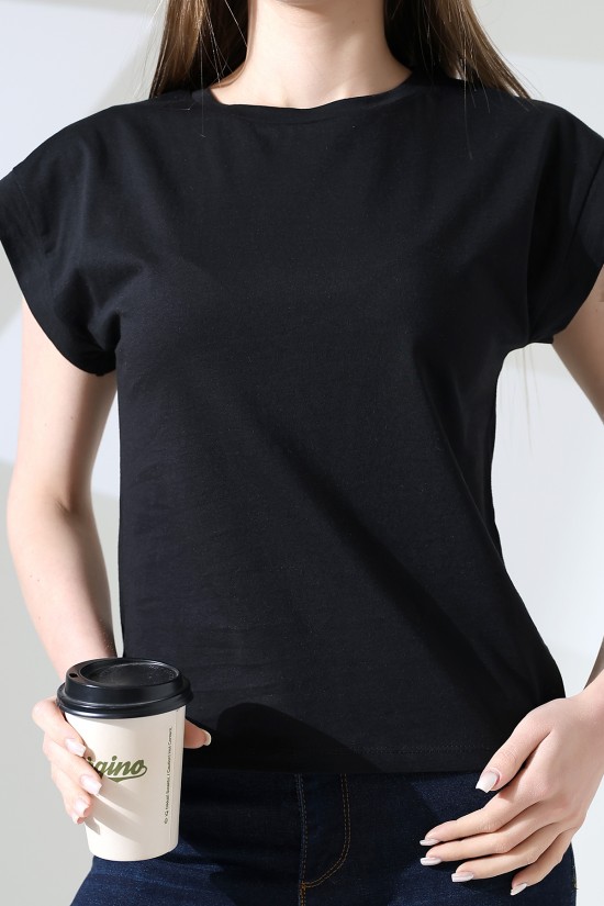 21979 KADIN BİSİKLET YAKA KOL EVİ PARÇALI TSHIRT 21979 KADIN BİSİKLET YAKA KOL EVİ PARÇALI TSHIRT