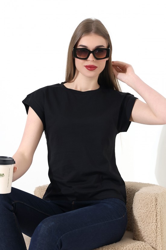 21979 KADIN BİSİKLET YAKA KOL EVİ PARÇALI TSHIRT 21979 KADIN BİSİKLET YAKA KOL EVİ PARÇALI TSHIRT