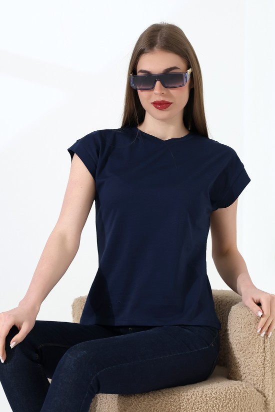 21979 KADIN BİSİKLET YAKA KOL EVİ PARÇALI TSHIRT 21979 KADIN BİSİKLET YAKA KOL EVİ PARÇALI TSHIRT