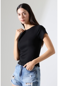 21996 KADIN KAYIK YAKA FULL LYC KOMPAKT PENYE KISA KOL TSHIRT 21996 KADIN KAYIK YAKA FULL LYC KOMPAKT PENYE KISA KOL TSHIRT