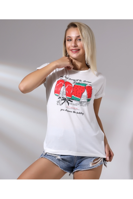 20479  DO NOT FORGET  BASK.BAYAN KISA KOLU BEDENDE SALAŞ VSK TSHIRT 