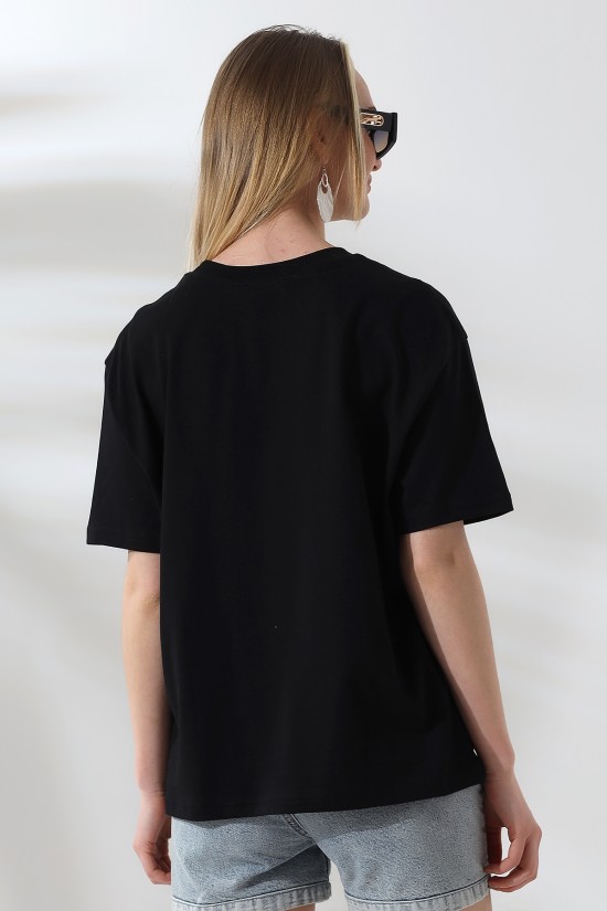 21667 KADIN KALIN FAYN PENYE COMPACK YAKA KAŞGORSELİ KISA KOL GENİŞ SALAŞ TSHIRT 21667 KADIN KALIN FAYN PENYE COMPACK YAKA KAŞGORSELİ KISA KOL GENİŞ SALAŞ TSHIRT