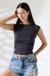 21895 KADIN KAYIK YAKA MİKRO JAPONE KOL YANLARI BÜZGÜLÜ TSHIRT 21895 KADIN KAYIK YAKA MİKRO JAPONE KOL YANLARI BÜZGÜLÜ TSHIRT