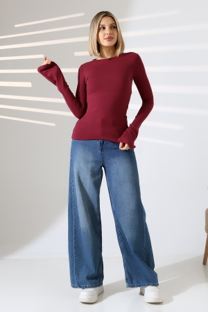 22147 KADIN TULUM BİSİKLET YAKA UZUNKOL AĞZI İSPANYOL KOL FULL LYC VORTVİSK RİBANA UZUN KOL TSHIRT 22147 KADIN TULUM BİSİKLET YAKA UZUNKOL AĞZI İSPANYOL KOL FULL LYC VORTVİSK RİBANA UZUN KOL TSHIRT