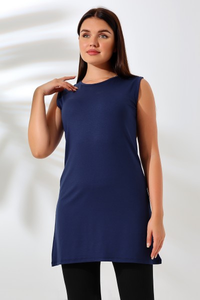 20390 KADIN LYC VSK UZUN KOLSUZ TUNİK 