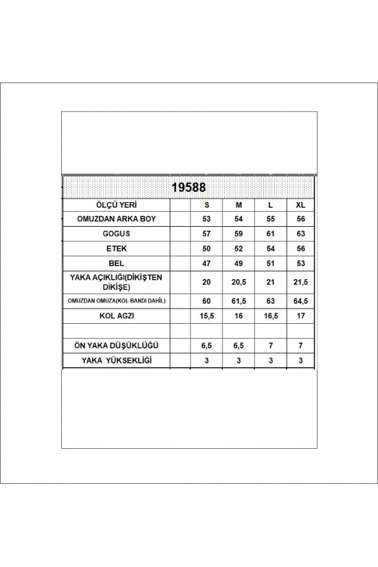 19588 BAYAN DİK YAKA KISA KOLU BEDENDE PAMUKLU KISA TSHIRT
