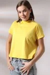 19588 BAYAN DİK YAKA KISA KOLU BEDENDE PAMUKLU KISA TSHIRT 19588 BAYAN DİK YAKA KISA KOLU BEDENDE PAMUKLU KISA TSHIRT