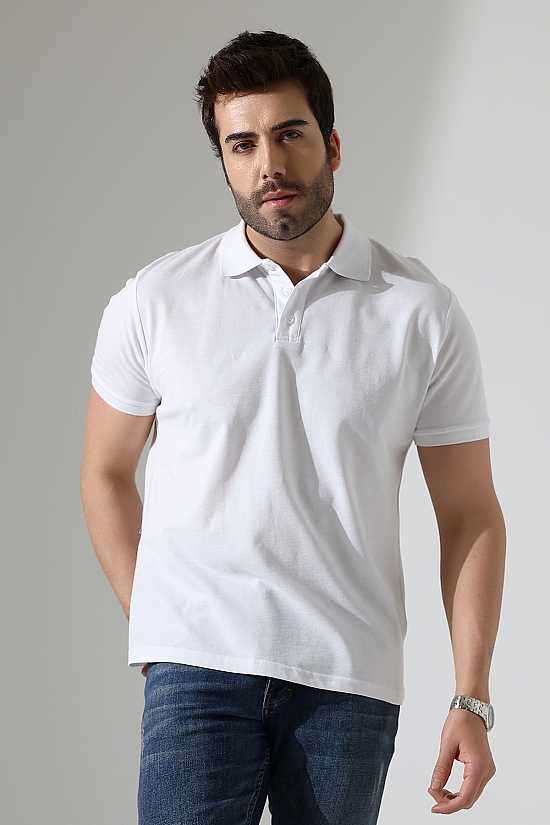 21844 ERKEK REGULAR FİT KISA KOL PİKE POLO YAKA TSHIRT 