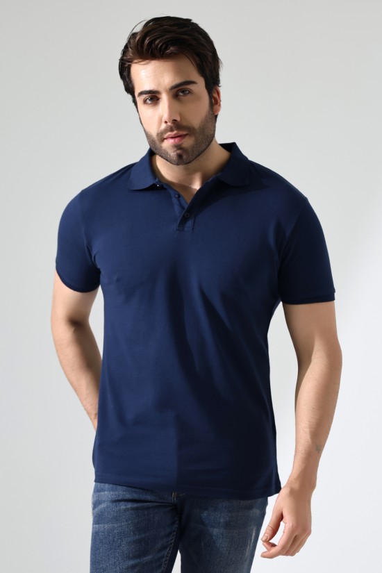 21844 ERKEK REGULAR FİT KISA KOL PİKE POLO YAKA TSHIRT 