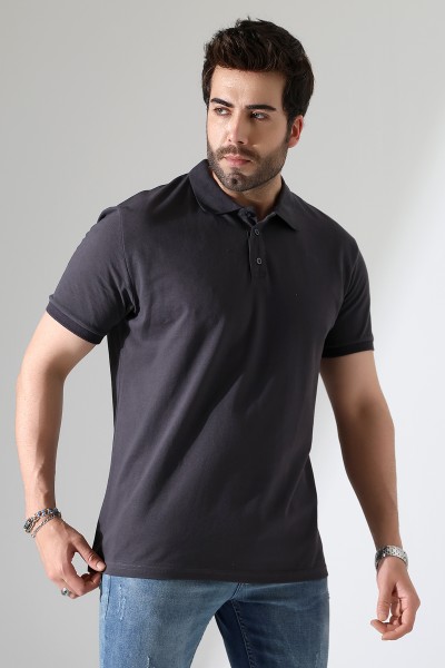 21844 ERKEK REGULAR FİT KISA KOL PİKE POLO YAKA TSHIRT 