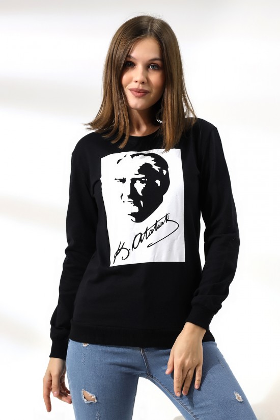 19159 K. ATATÜRK  BASK.2CM TEMİZLEME BİYELİ 2İP KADIN SWET