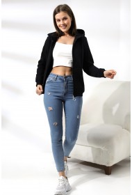 19116 KADIN DÜZ 2İP ŞARDONLU FERM. KAPŞONLU SWETSHIRT 19116 KADIN DÜZ 2İP ŞARDONLU FERM. KAPŞONLU SWETSHIRT