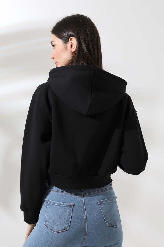 21653 KADIN 3 İP PENYE COMP. ŞARD. KAPŞONLU KANG CEPLİ GENİŞ SALAŞ KISA SWETSHIRT 21653 KADIN 3 İP PENYE COMP. ŞARD. KAPŞONLU KANG CEPLİ GENİŞ SALAŞ KISA SWETSHIRT