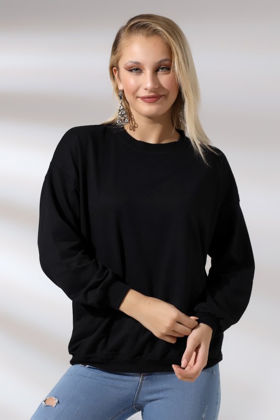 20814 BAYAN OVERSİZE 2İP SALAŞ GENİŞ SWETSHIRT