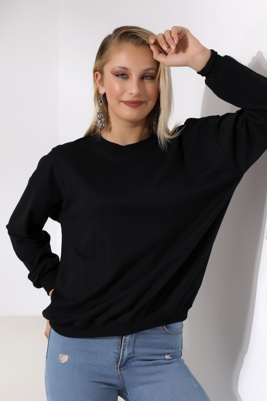 20814 BAYAN OVERSİZE 2İP SALAŞ GENİŞ SWETSHIRT