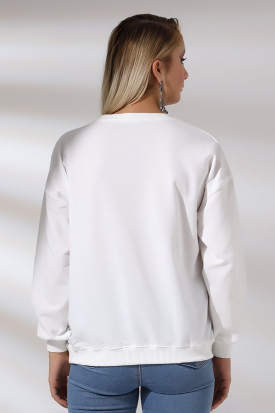 20814 BAYAN OVERSİZE 2İP SALAŞ GENİŞ SWETSHIRT