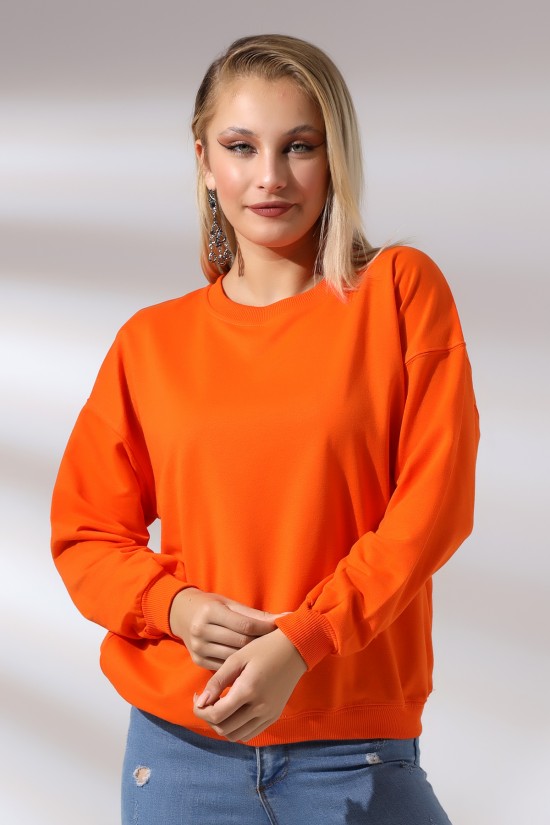 20814 BAYAN OVERSİZE 2İP SALAŞ GENİŞ SWETSHIRT