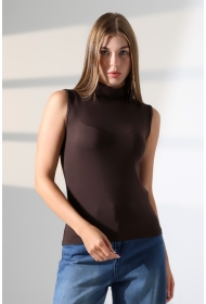 21757 KADIN KOLSUZ YARIM BALIKCI LYC VSK BLUZ 