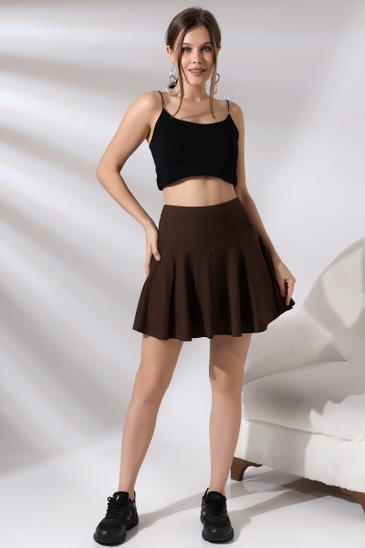 21135 KADIN BÜRÜMCÜK YAN BELİ FERMUARLI ŞORTLU ETEK 21135 KADIN BÜRÜMCÜK YAN BELİ FERMUARLI ŞORTLU ETEK