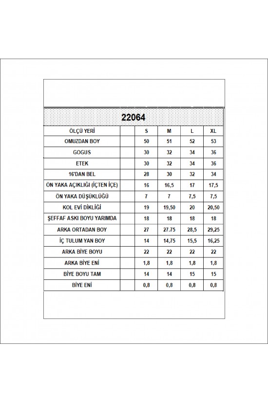 22064  KADIN LYC RİB KOMPAKT ARKADAN TEKBİYEASKI ÖNDEN AYRIK BİYE ASKILI ATLET 
