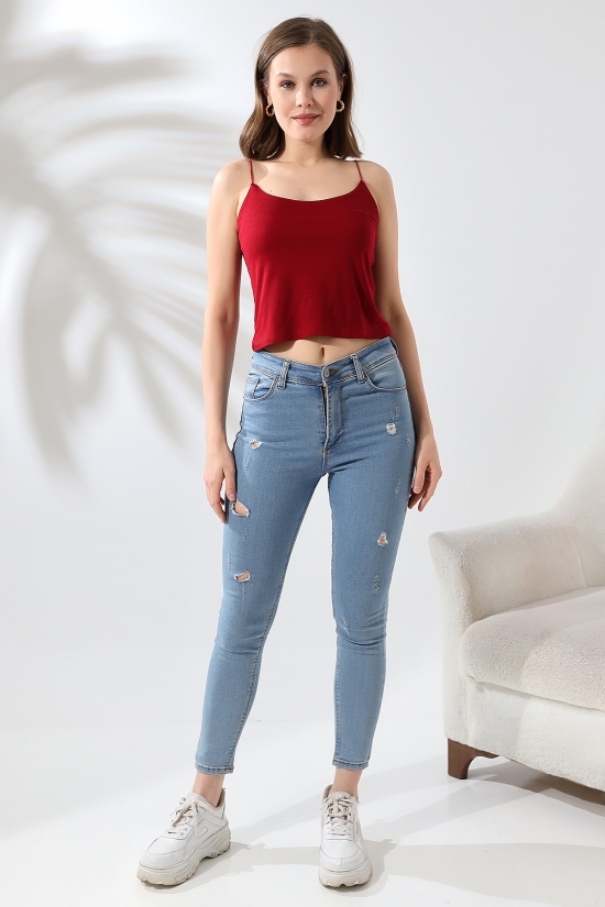 19282 BAYAN LASTİK İP ASKILIKISA TULUM ATLET 