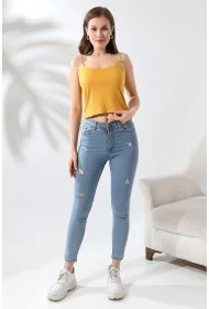 19282 KADIN LASTİK İP ASKILIKISA TULUM ATLET 