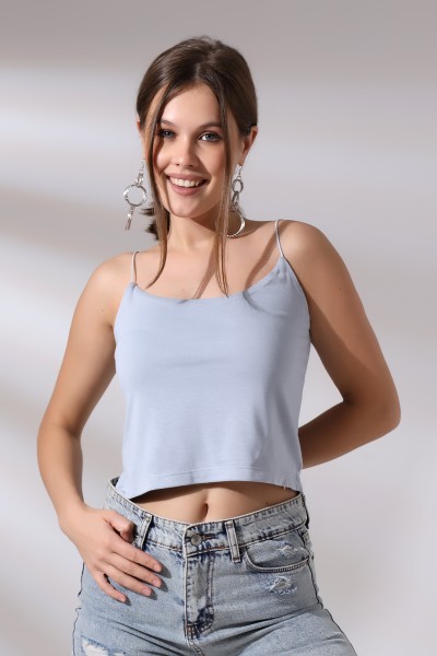 19282 KADIN LASTİK İP ASKILIKISA TULUM ATLET 