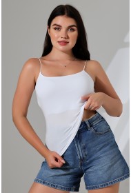 21563  KADIN LYC COMP. LASTİK İP ASKILI KISA CROP TULUM ATLET 