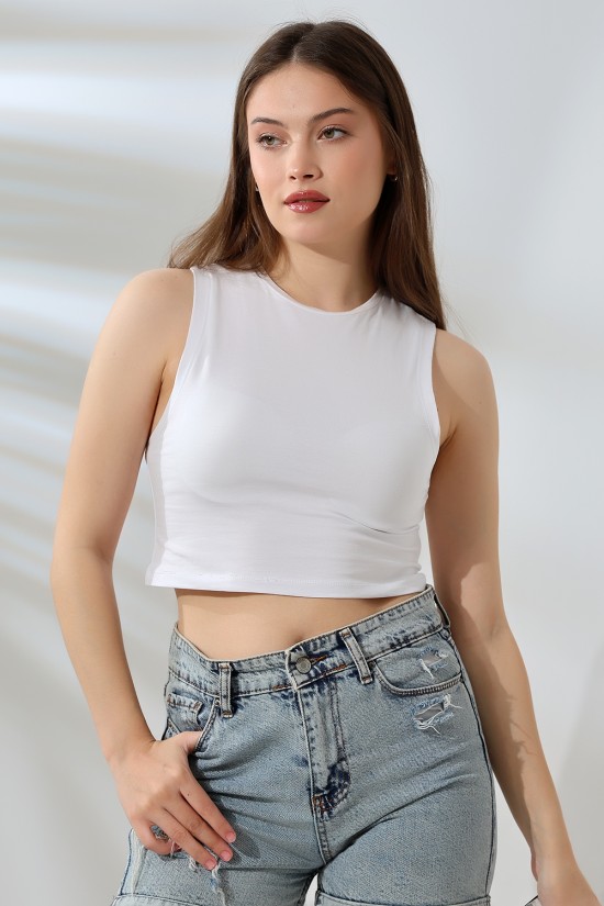 21755 KADIN LYC COMP. KOLSUZ GENİŞ CROP ATLET 21755 KADIN LYC COMP. KOLSUZ GENİŞ CROP ATLET